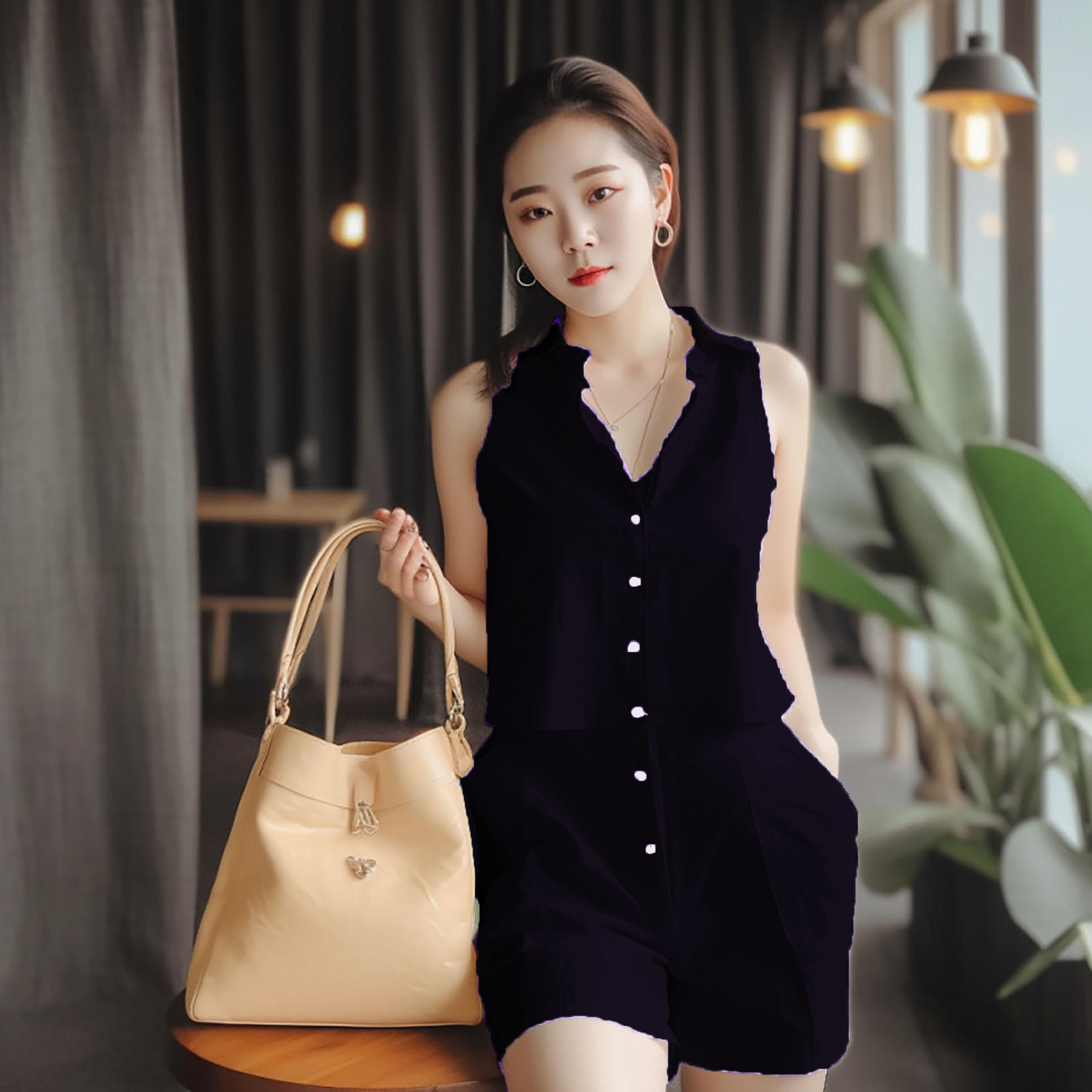 [Nhập LAZFASHION32 - giảm 60K] Bộ Đũi Hàn Tay Cộc sv88