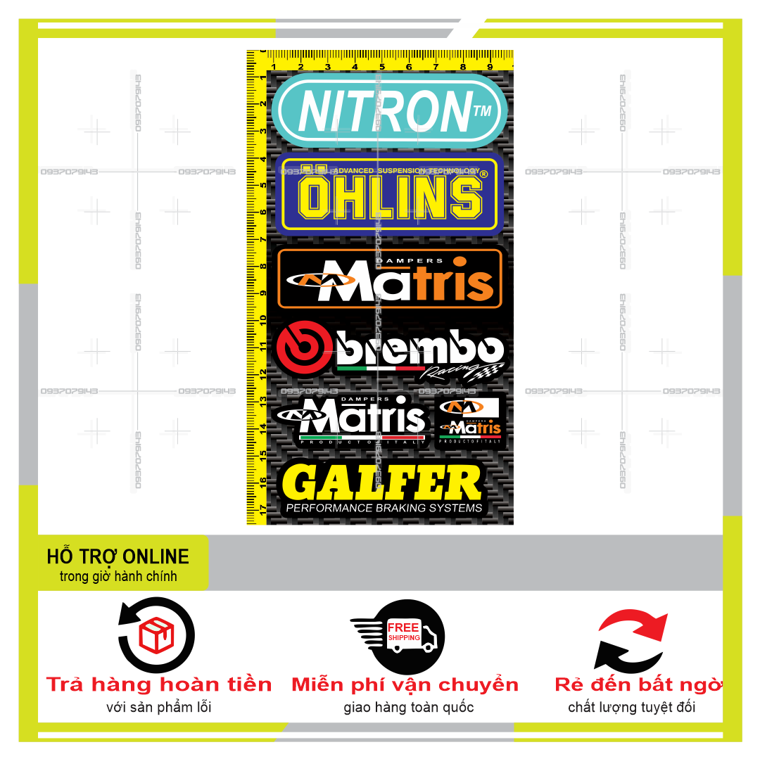 LOGO STICKER DÁN XE MÁY MINI M8  - THUDECAL
