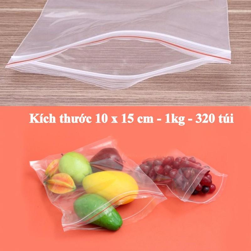 1Kg TÚI ZIP ( Zipper Viền đỏ) Size 18x23cm