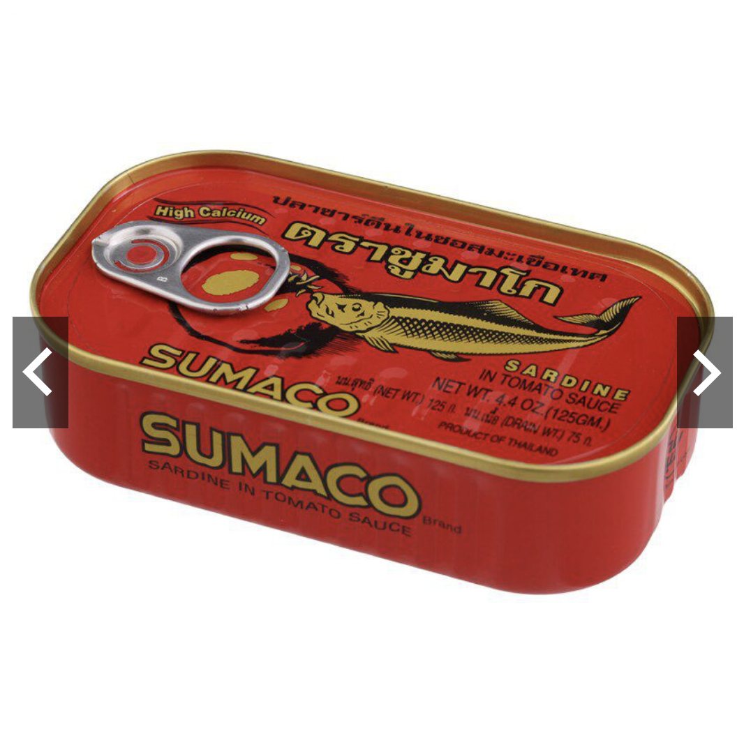Cá mòi Sốt Cà Thái Lan Sardines Sumaco Hộp 125g