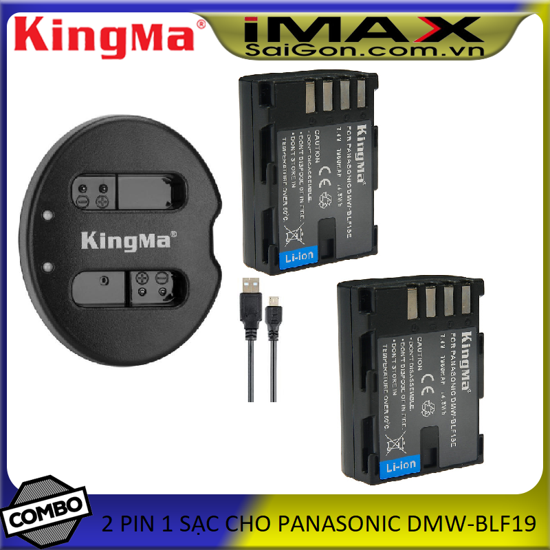 [HCM]PIN  MÁY ẢNH KINGMA CHO PIN DMW-BLF19