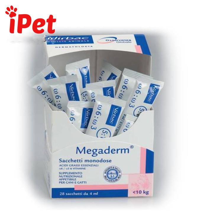 Gói Gel Virbac Megaderm Dưỡng Da Mượt Lông Và Giảm Ngứa Chó Mèo 4ml - iPet Shop