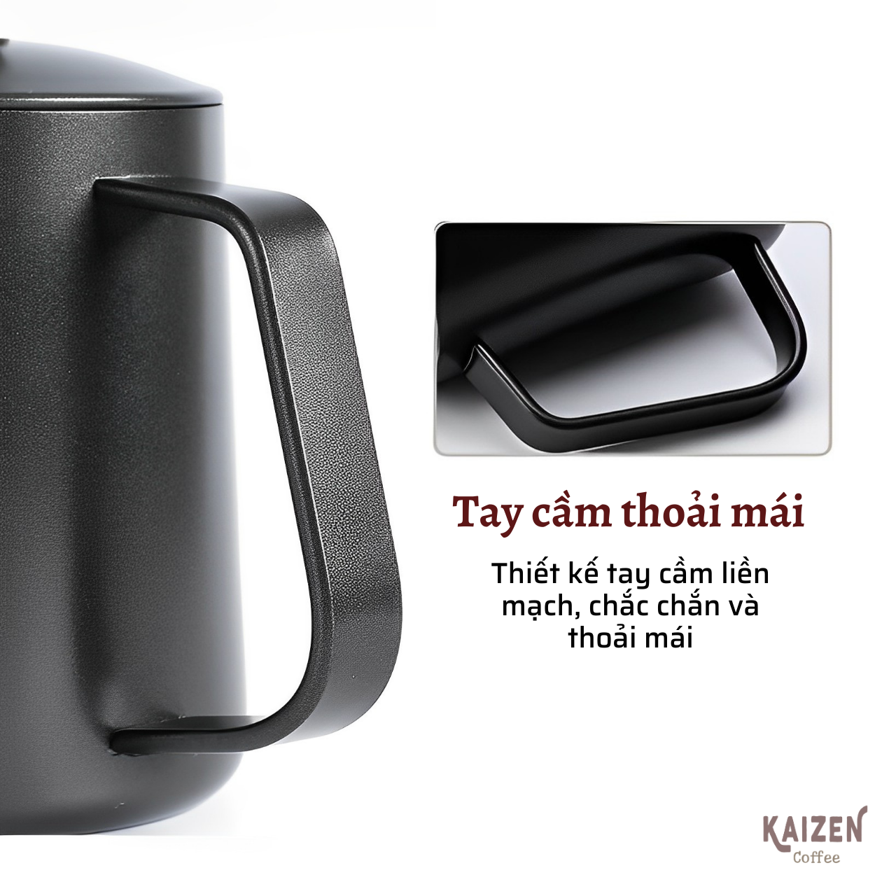 Ấm cỗ ngỗng, ấm rót nước pha cà phê, pha trà - Kaizen Coffee