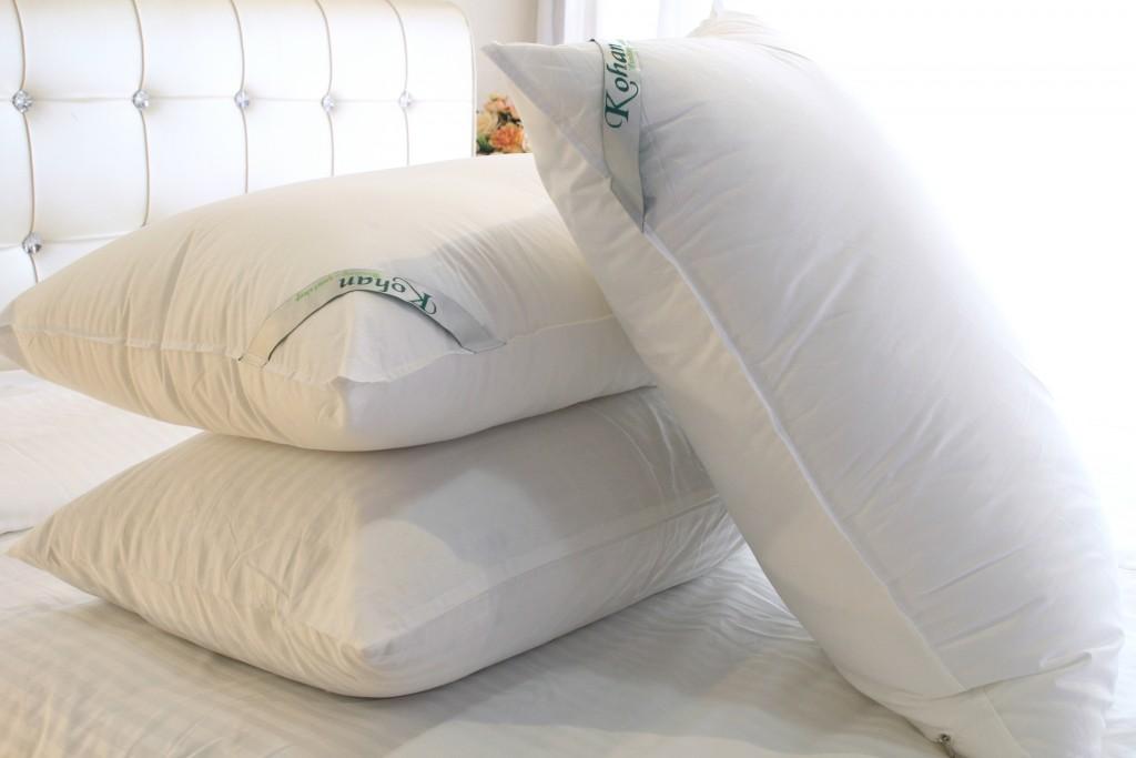 RUỘT GỐI CAO CẤP KOHAN BÔNG MICROFIBER 0.7D GIẢ LÔNG VŨ (50*70CM)