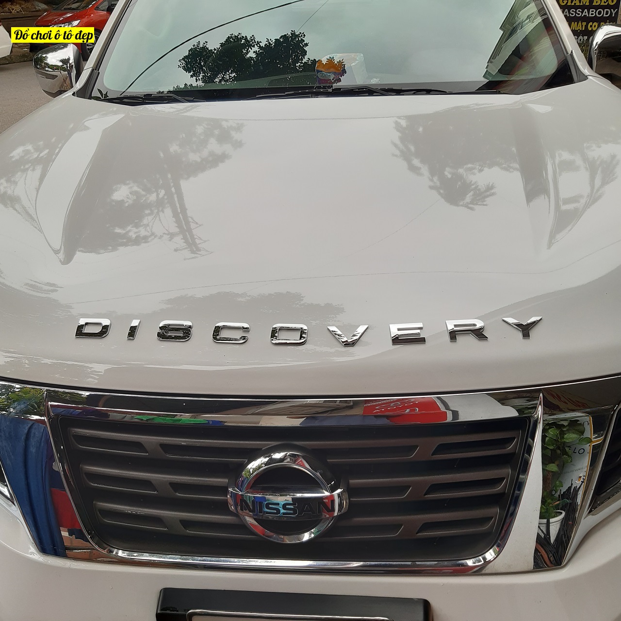 Tem Chữ Nổi 3D Discovery Trang Trí Ô Tô