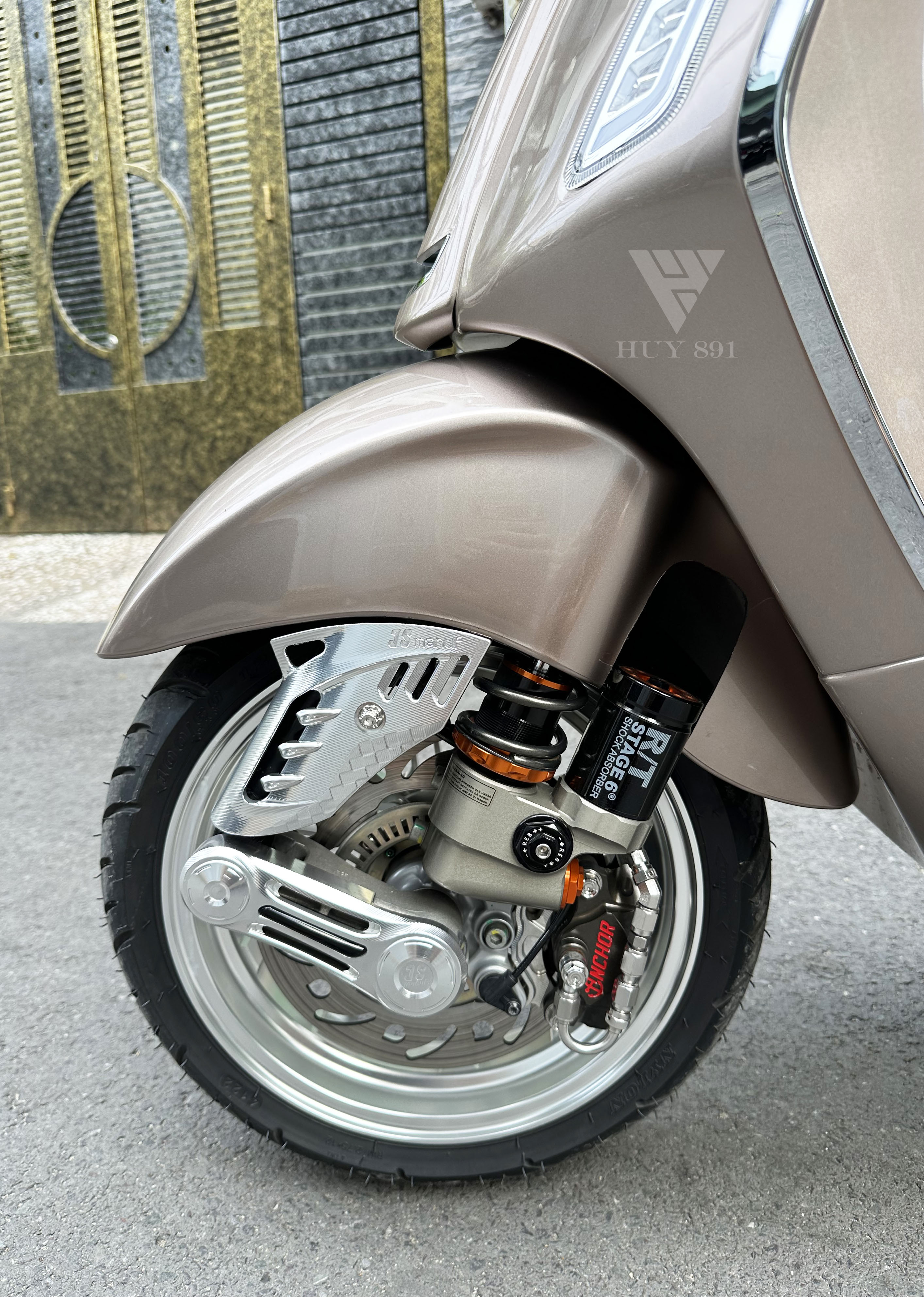 Che phuộc JS Manuf Version 2023 dành cho xe Vespa Sprint các đời