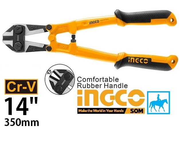 Kềm Cắt Sắt Kìm Cộng Lực 8inch 200mm Mini CRV Bolt Cutter INGCO HMBC0808 THT11386