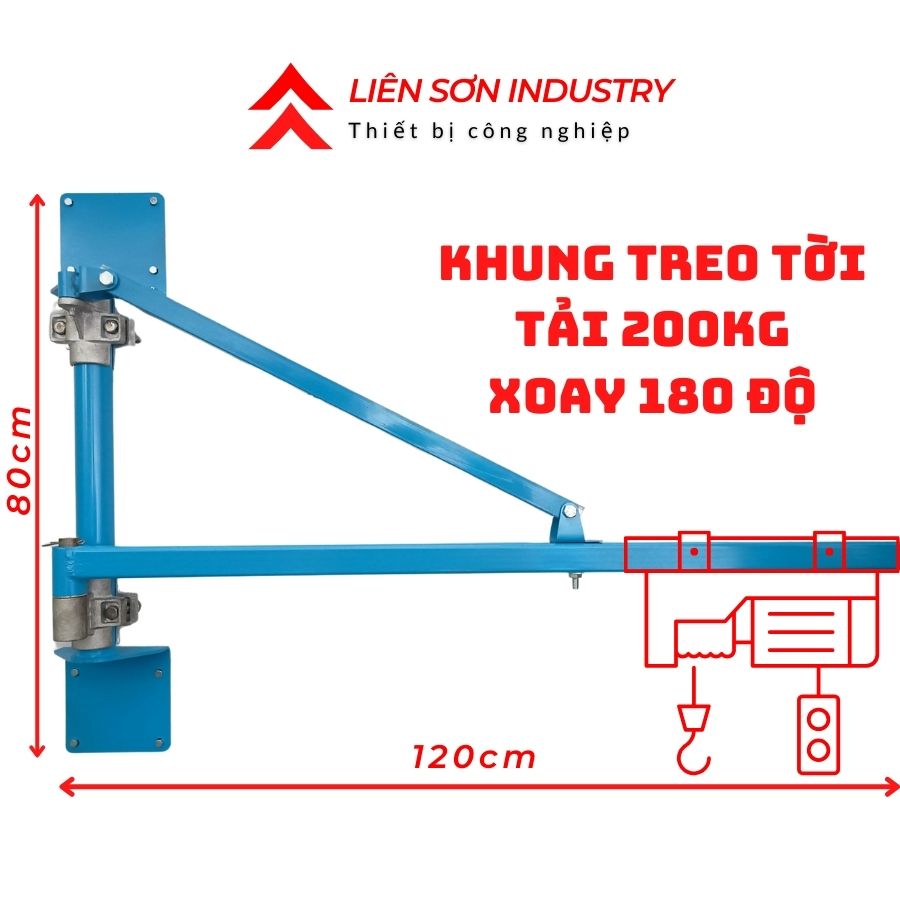 Household electric winch hanging frame with load capacity of 300kg used to catch electric winch on concrete walls, factories, construction works