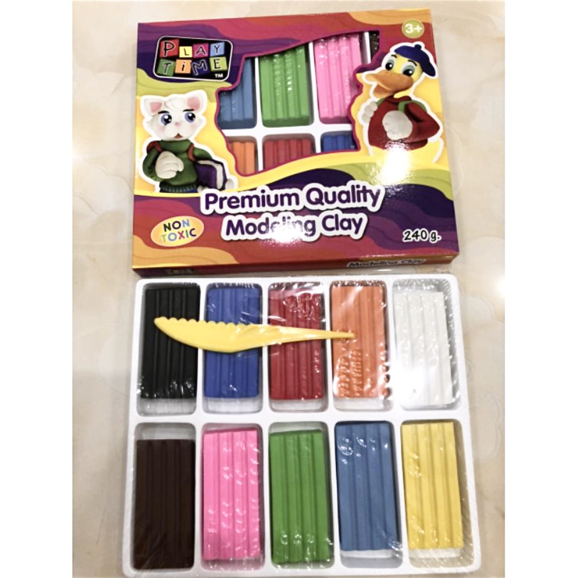 Đất nặn 10 màu Thái Lan (240g)