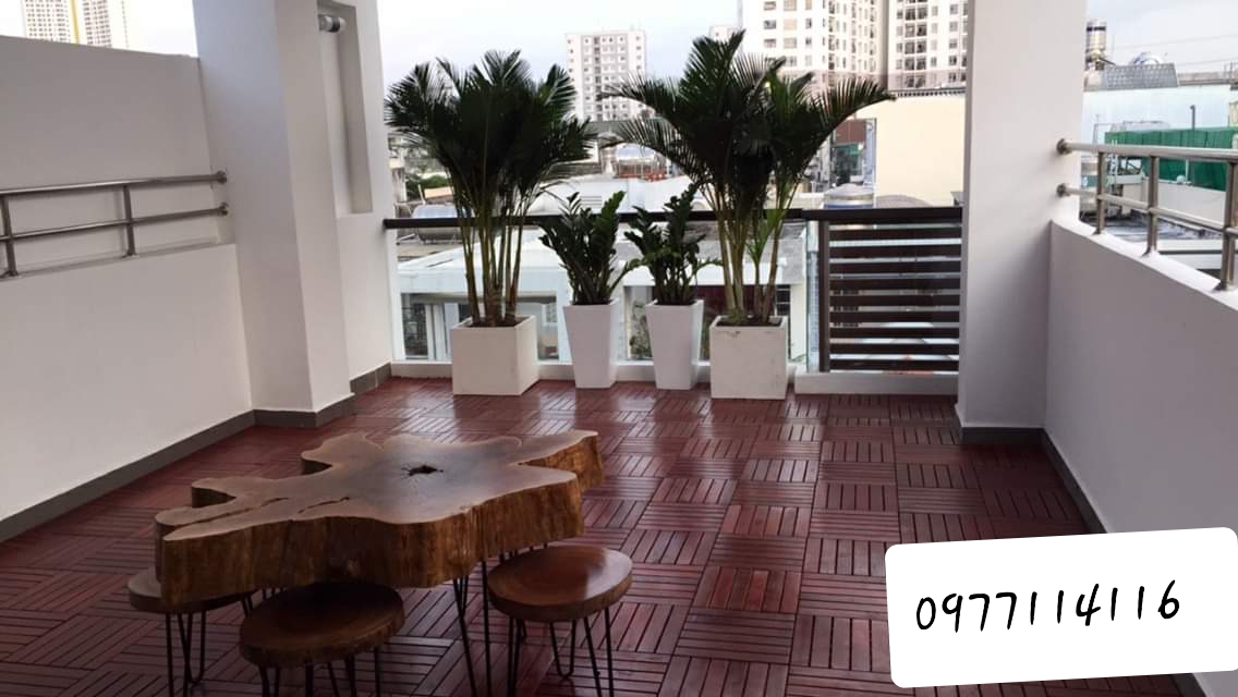 [HCM]Ván sàn gỗ - Mẫu 6 nan ( xử lý chống thấm + lên màu + sơn PU 3 lớp )