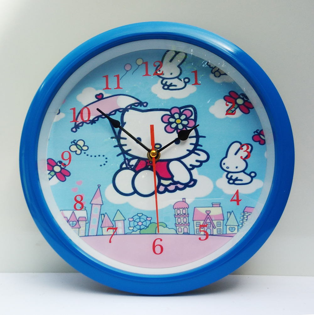 ( Freeship ) đồng hồ treo tường mèo kitty