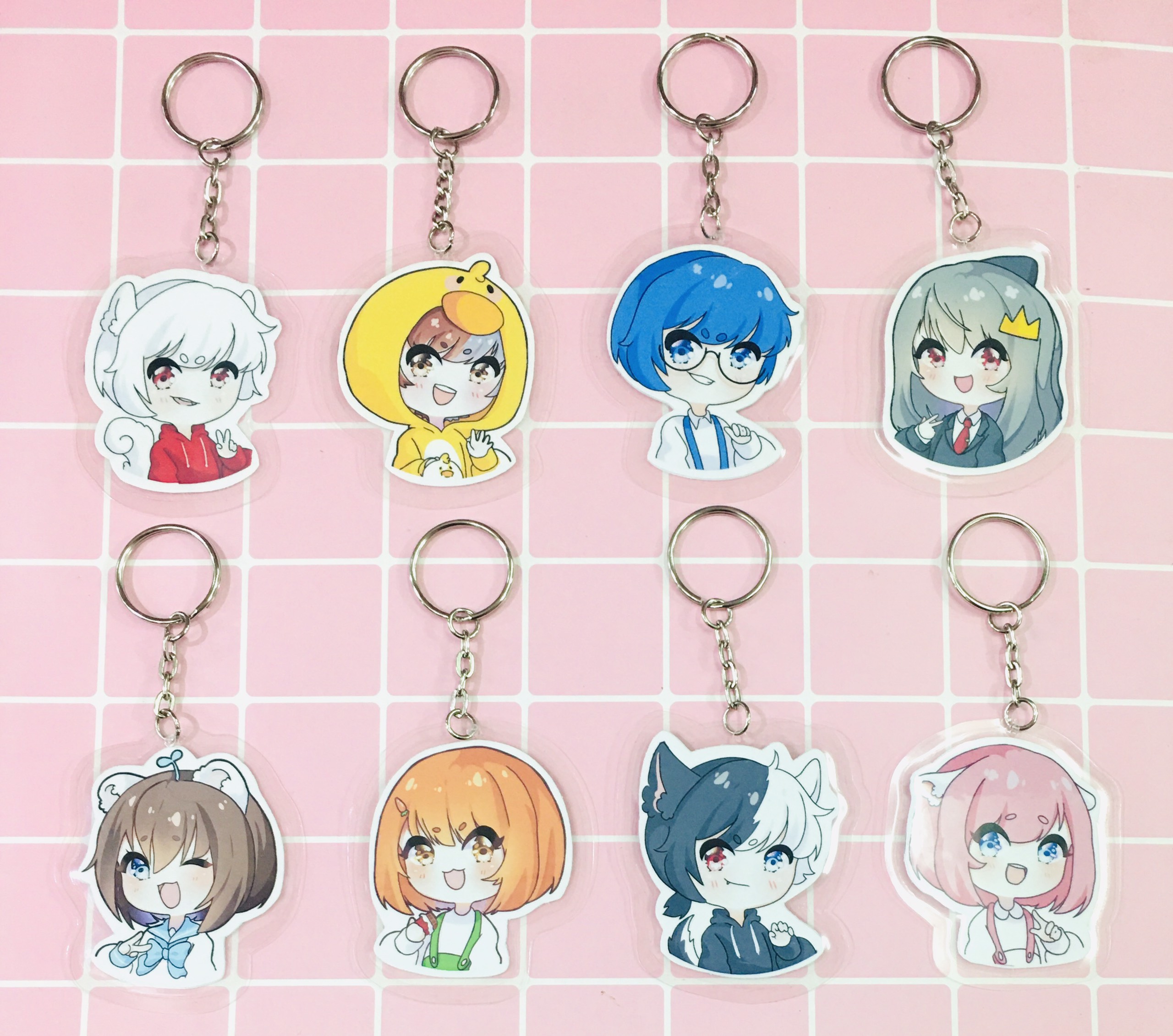 Set 3 đến 8 Móc khóa cắt tỉa HERO TEAM