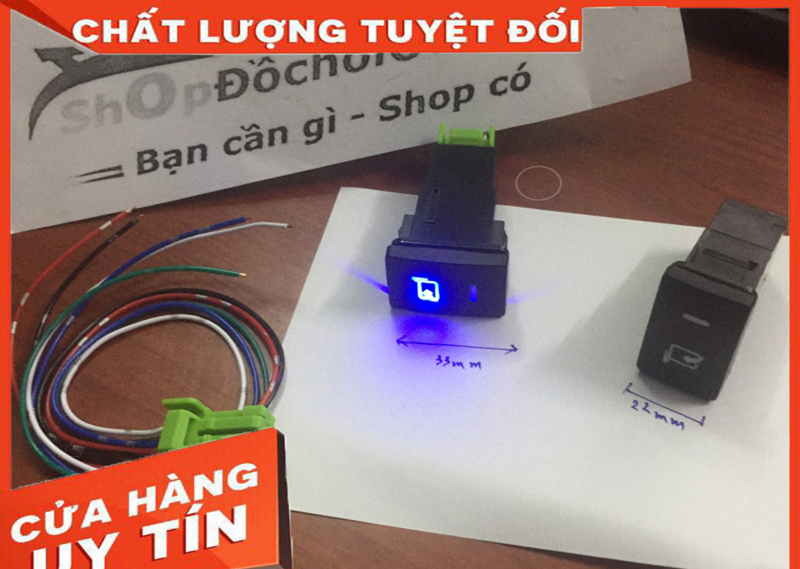 Công tắc gập gương chiếu hậu ô tô