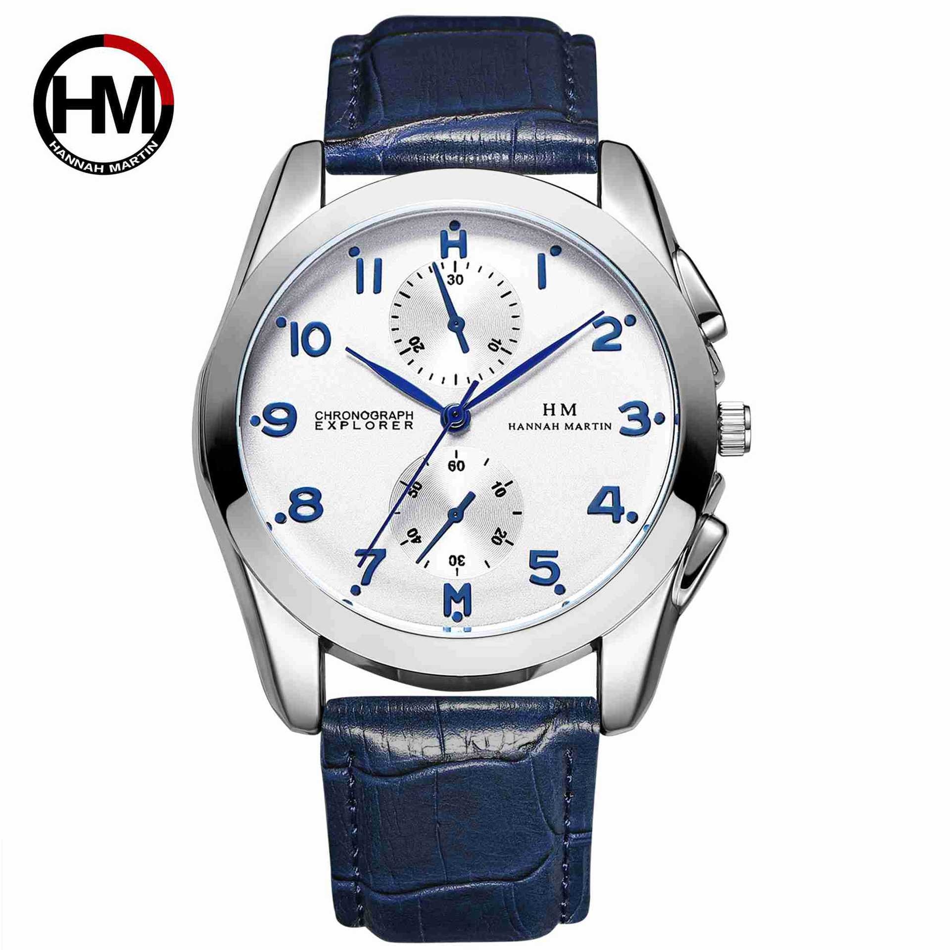 Japanese movement watch men's waterproof belt quartz men's watch watch watch watch watch