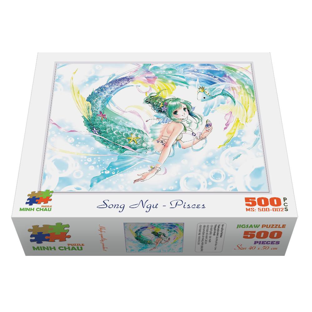 Bộ tranh xếp hình cao cấp 500 mảnh ghép của liên kết mua – Song Ngư