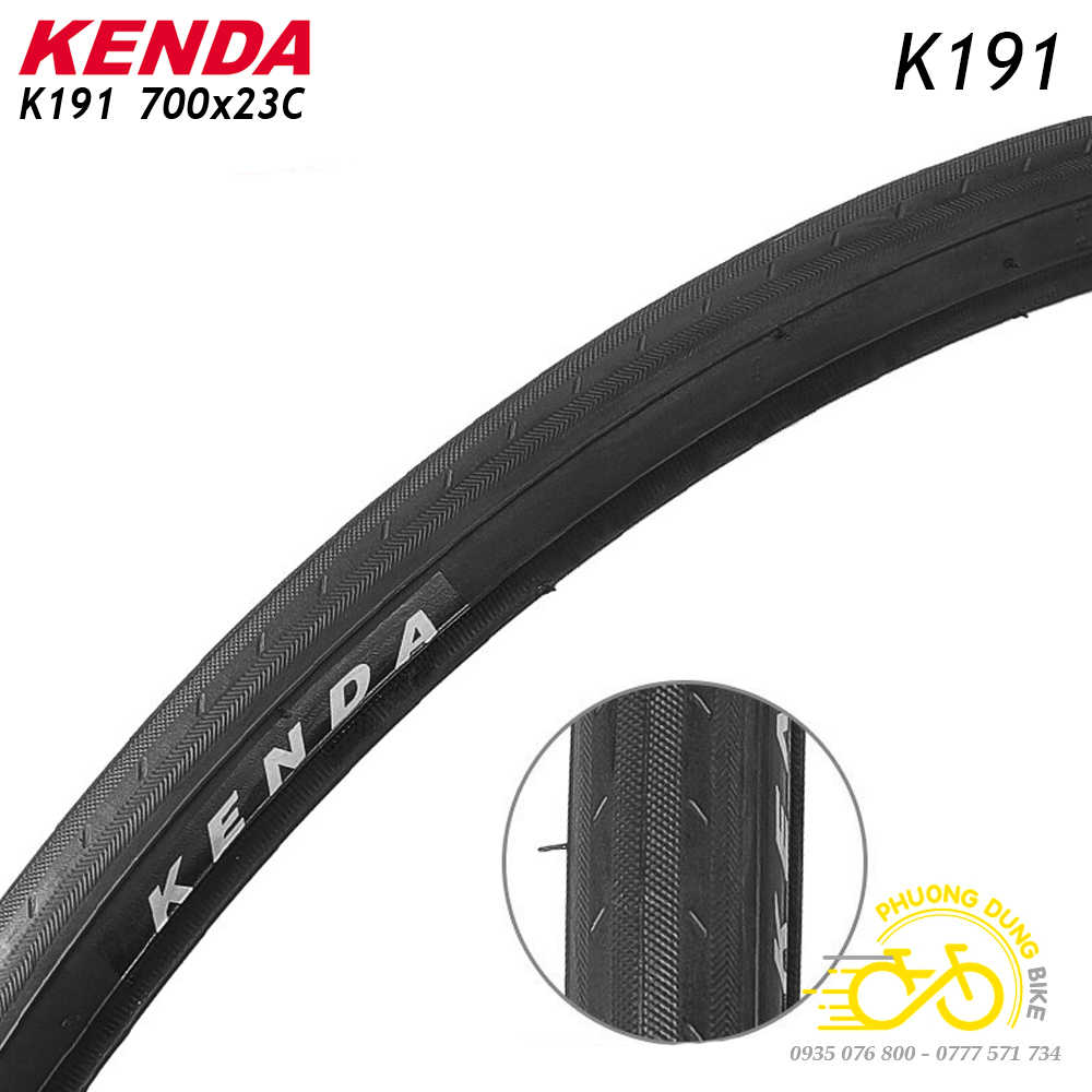 Lốp (Vỏ) xe đạp KENDA VN K191 700x23C - 1 Cái