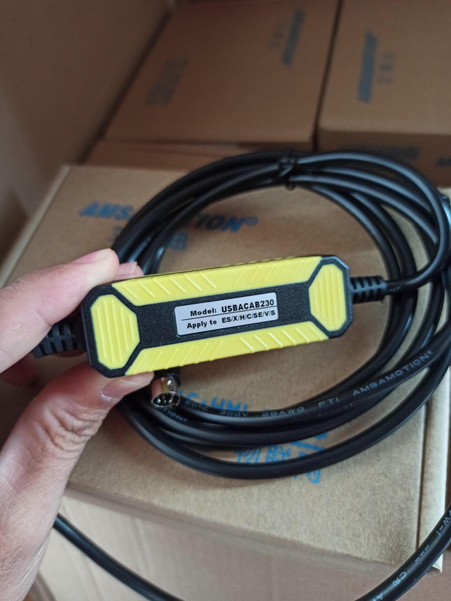 Programming cable for Delta PLC. Cáp nạp chương trình PLC Delta USBACAB230