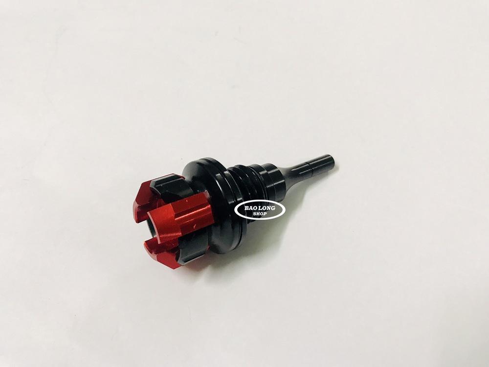 Ty thăm Nhớt 3 Cạnh mini gắn Xe Máy (màu Đỏ)