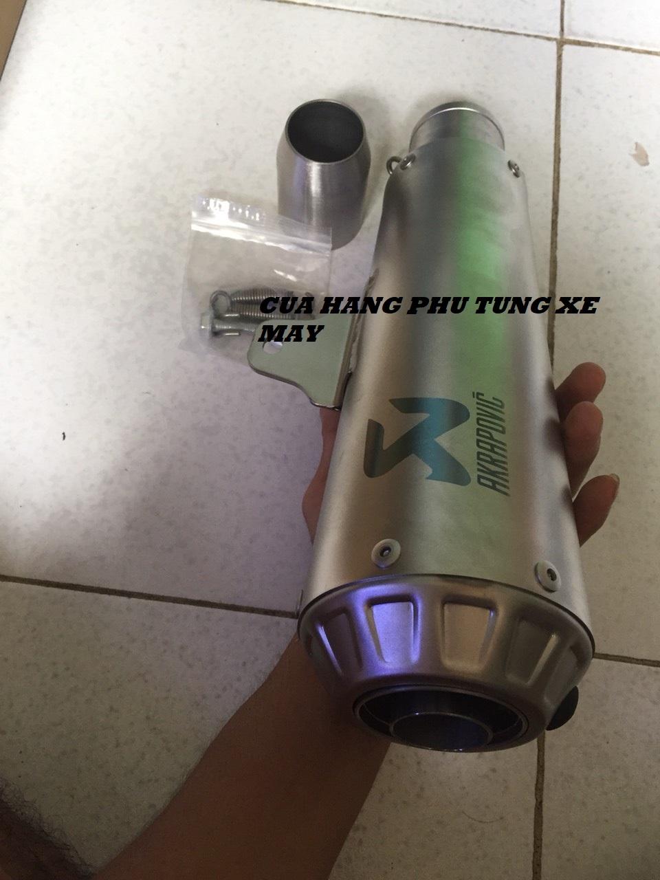 Lon pô Akrapovic R3 - Hàng nhập xịn