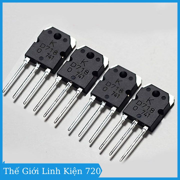 Bộ 4 con transistor D718 TO-247 TRANS NPN 8A 120V