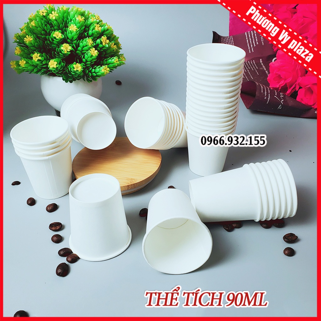 500 chiếc cốc giấy 90ml ~ 3oz ly giấy NHẬP KHẨU HÀN QUỐC