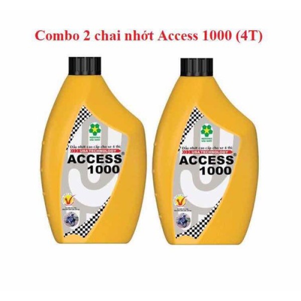 [HCM]Combo 2 chai Nhớt xe số cao cấp ACCESS 1000 4T - NK-ACCESS
