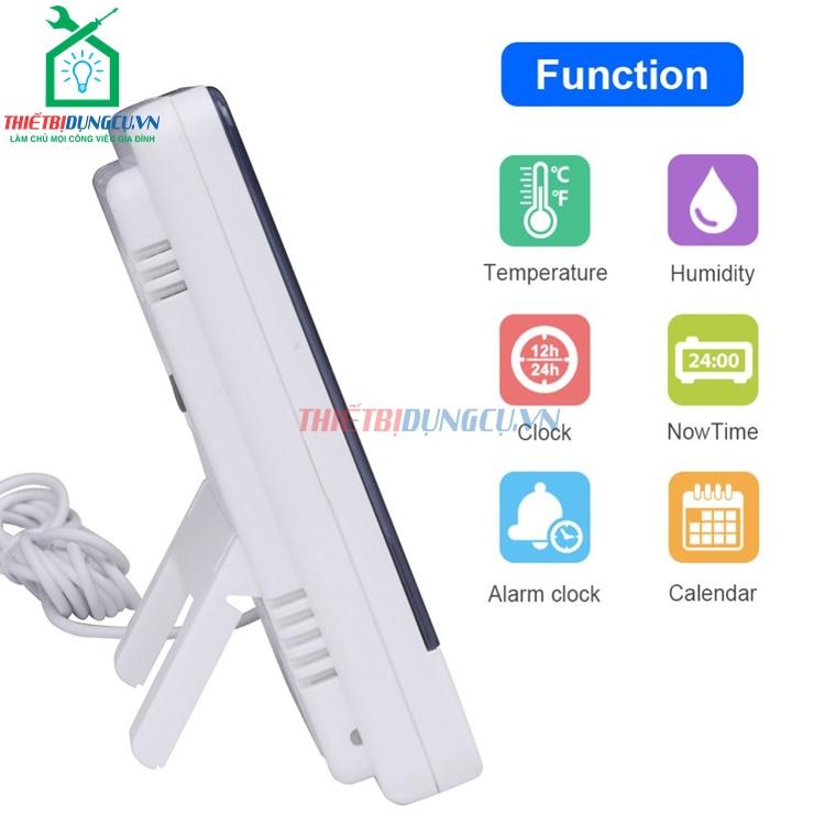Đồng hồ đo nhiệt độ và độ ẩm 3 chức năng HTC-2
