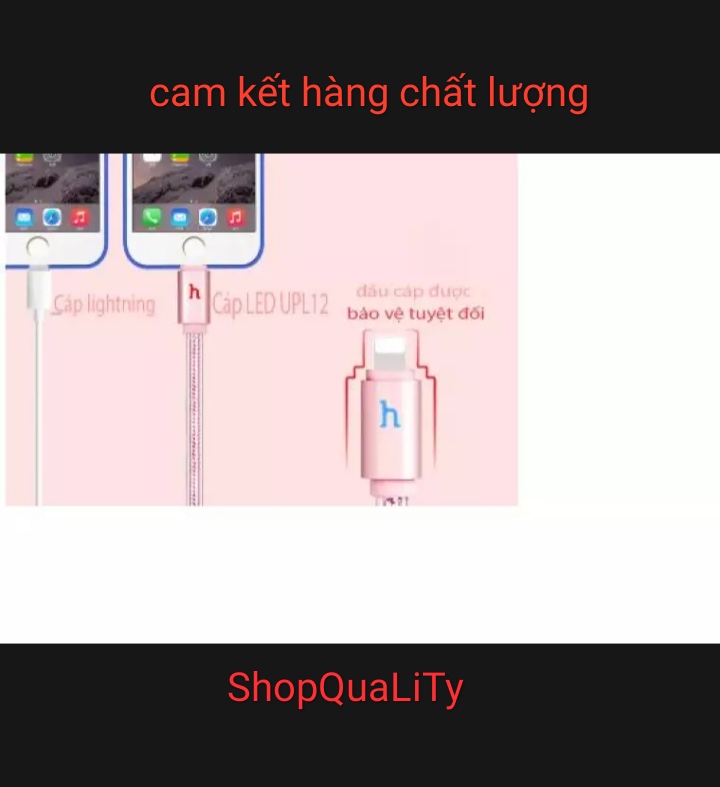Cáp sạc hoco UPL12 micro.1m2.có báo đèn khi sạc.