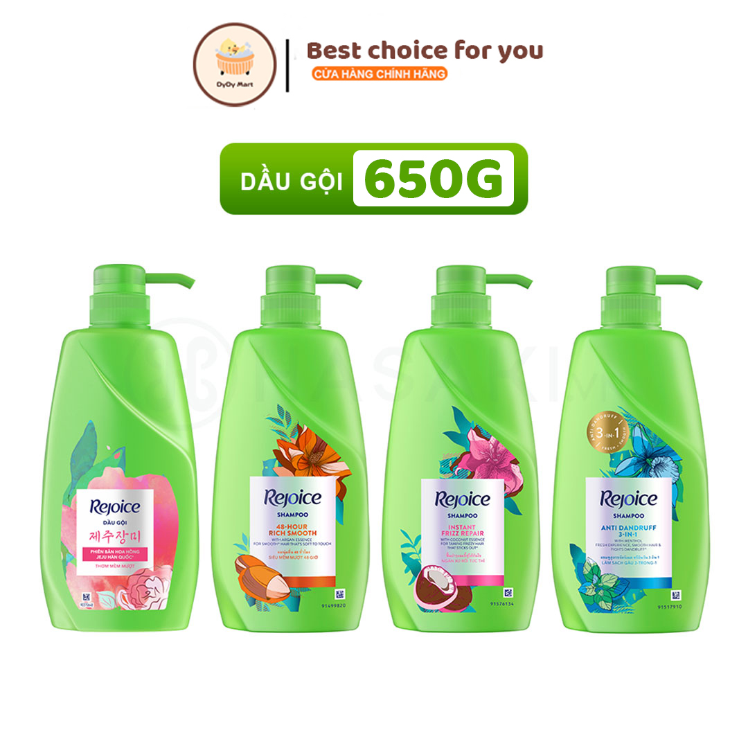 Dầu Gội Rejoice Siêu Mềm Mượt 48 Giờ 650ml