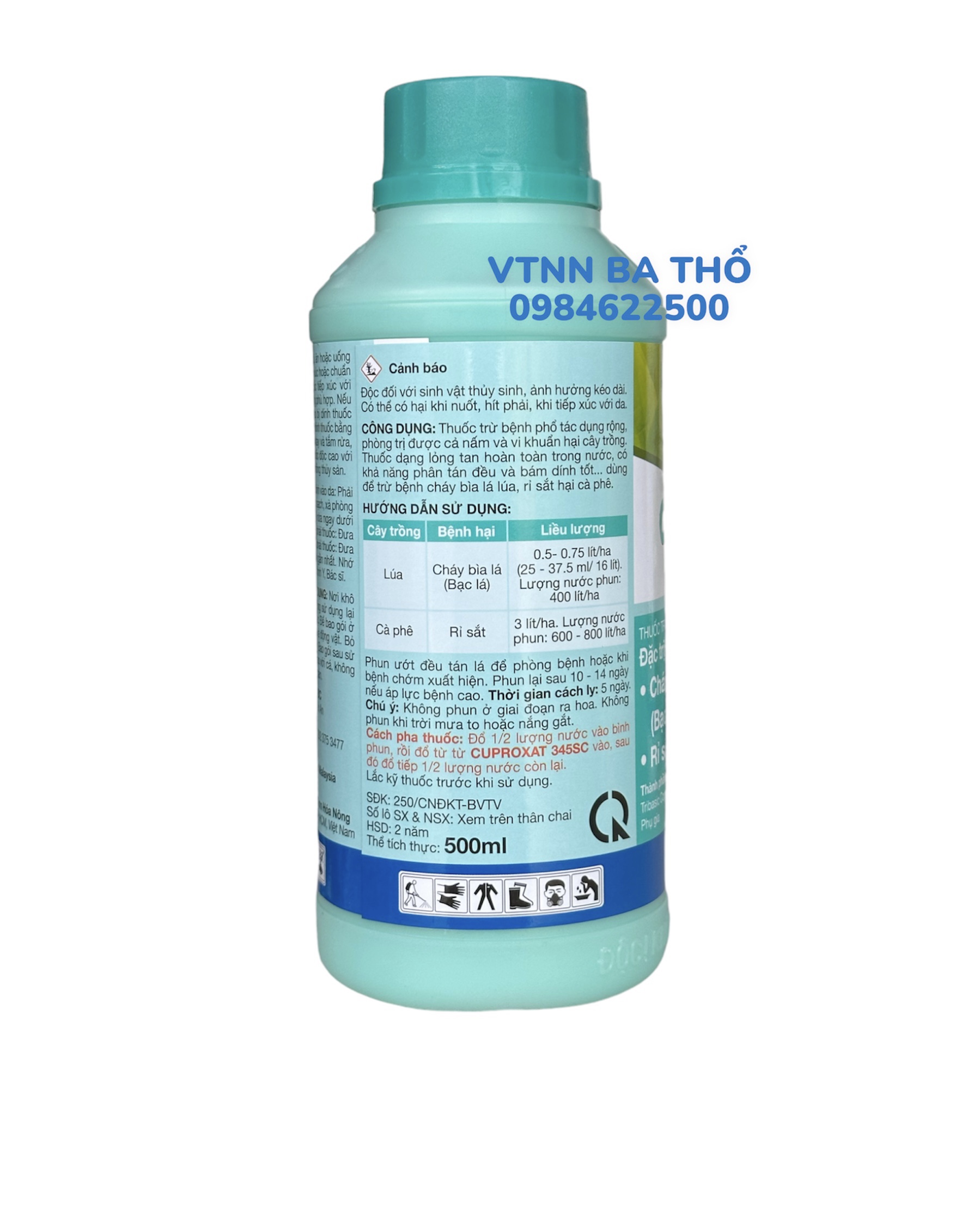Thuốc Trừ Bệnh CUPROXAT 345SC 500ml