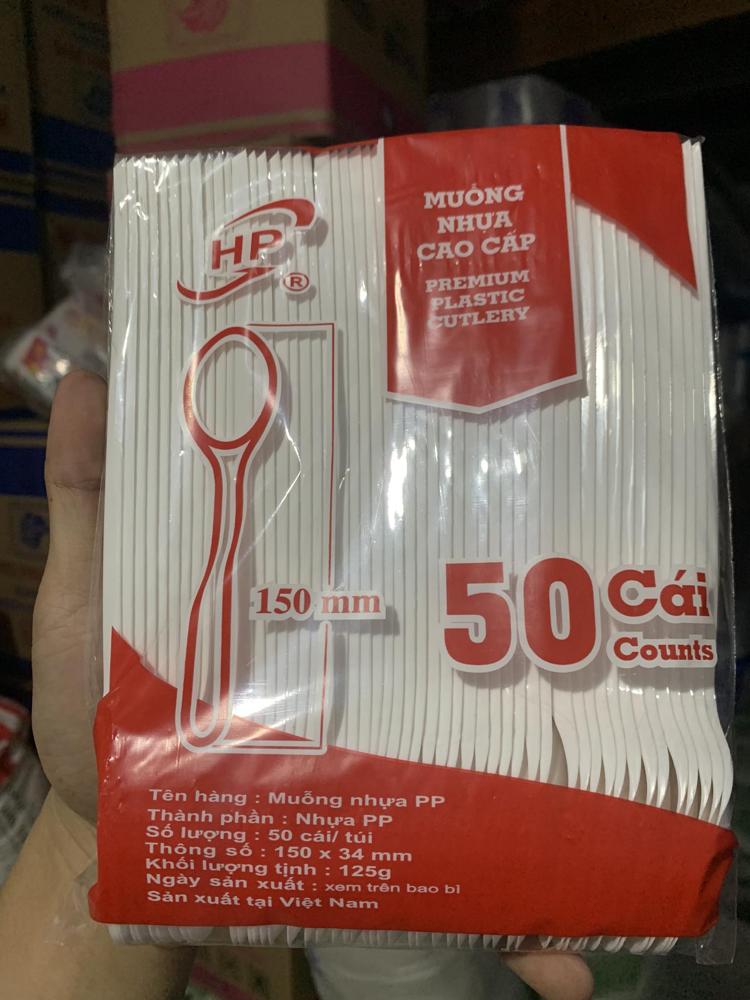 Muỗng trà sữa cao cấp lốc 50 cái