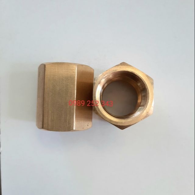 Nối MS 21mm 2 đầu ren trong 21mm