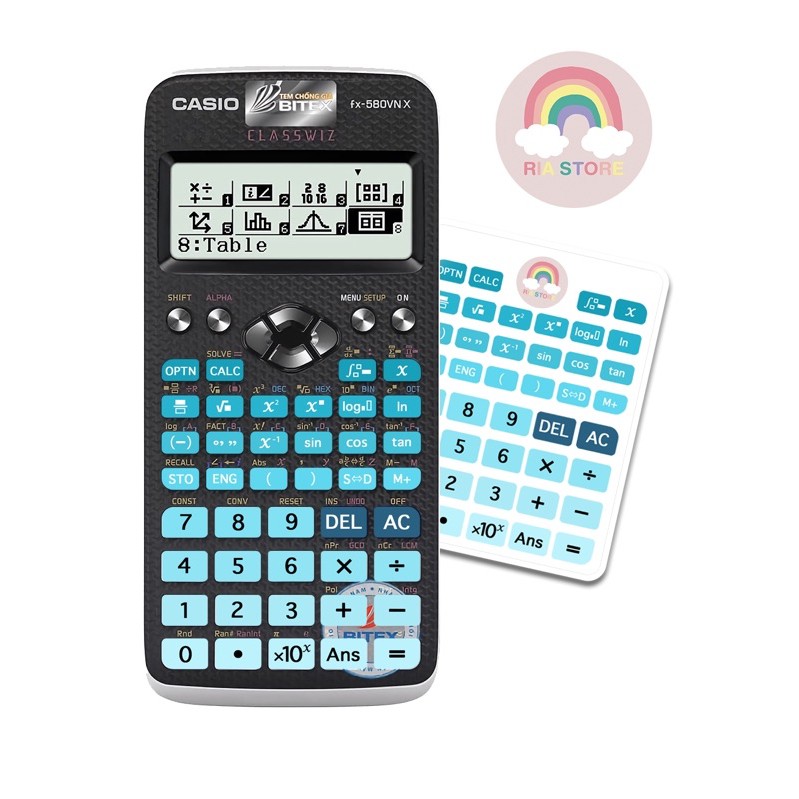 [HCM]Miếng dán nút phím máy tính cầm tay casio 580