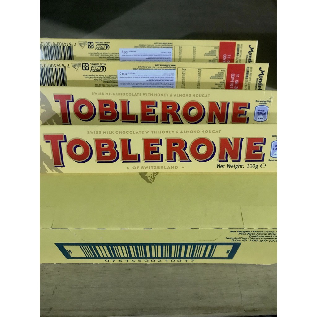 Socola Toblerone Thanh 100gr (2 mùi) date T9/24
