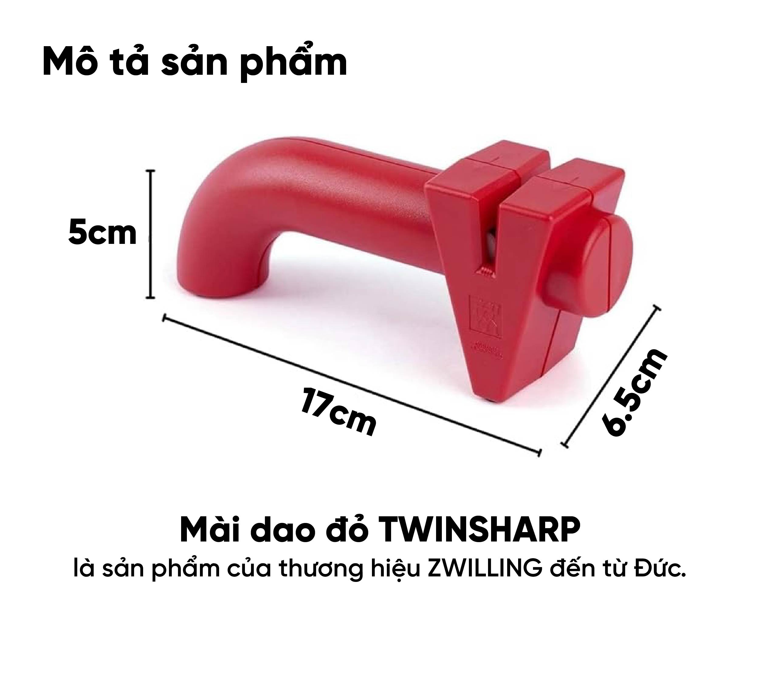 ZWILLING - Mài dao đỏ TWINSHARP