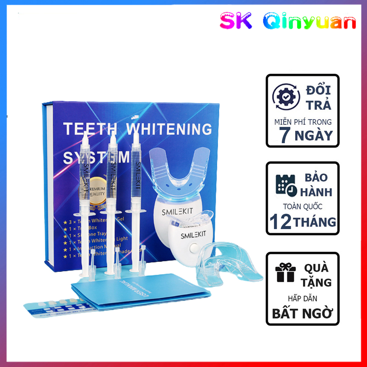 Máy tẩy trắng răng Smile Kit giúp làm trắng răng được nha sĩ khuyên dùng