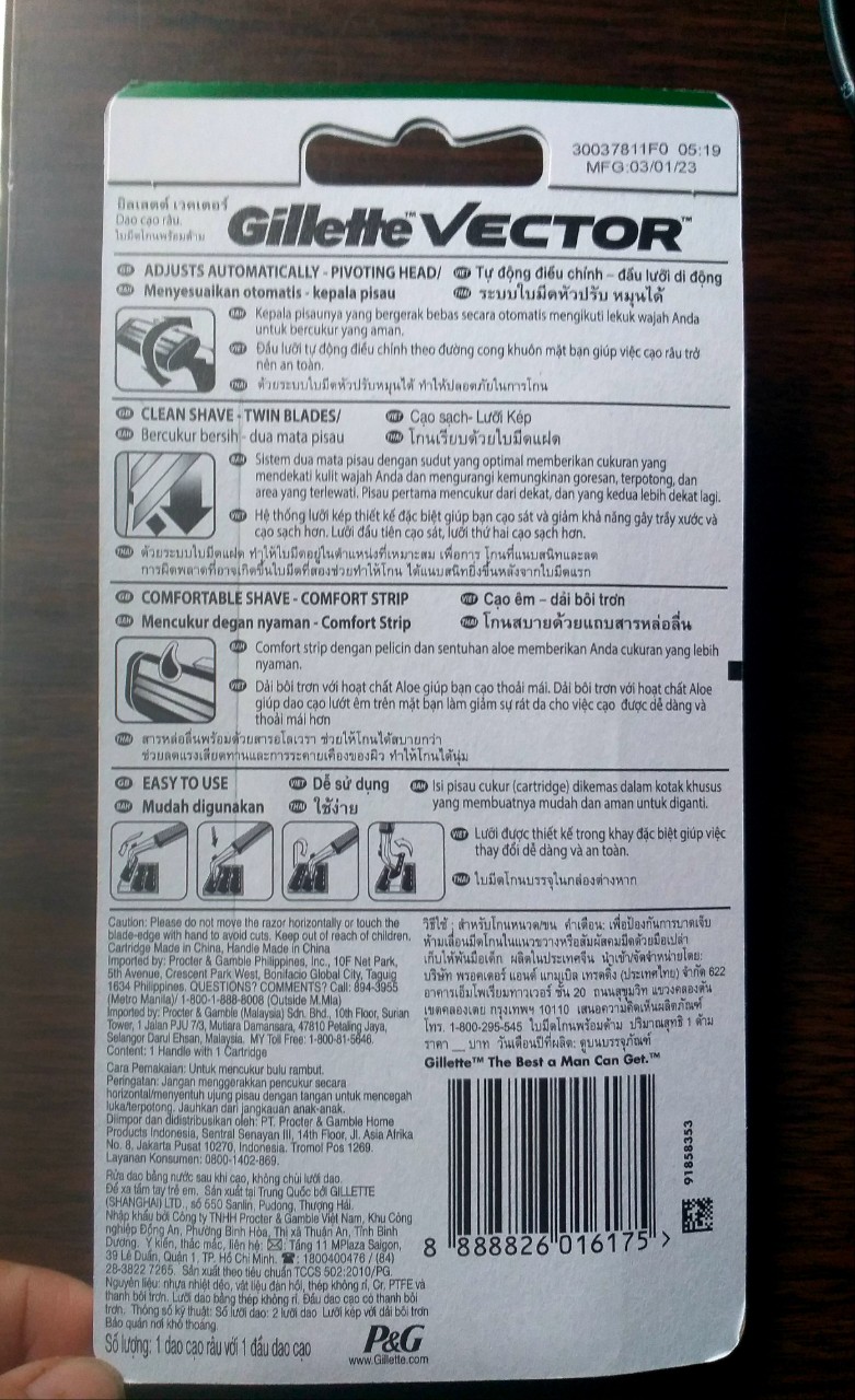Dao Cạo Râu / Lưỡi Cạo Thay Thế Gillette Vector