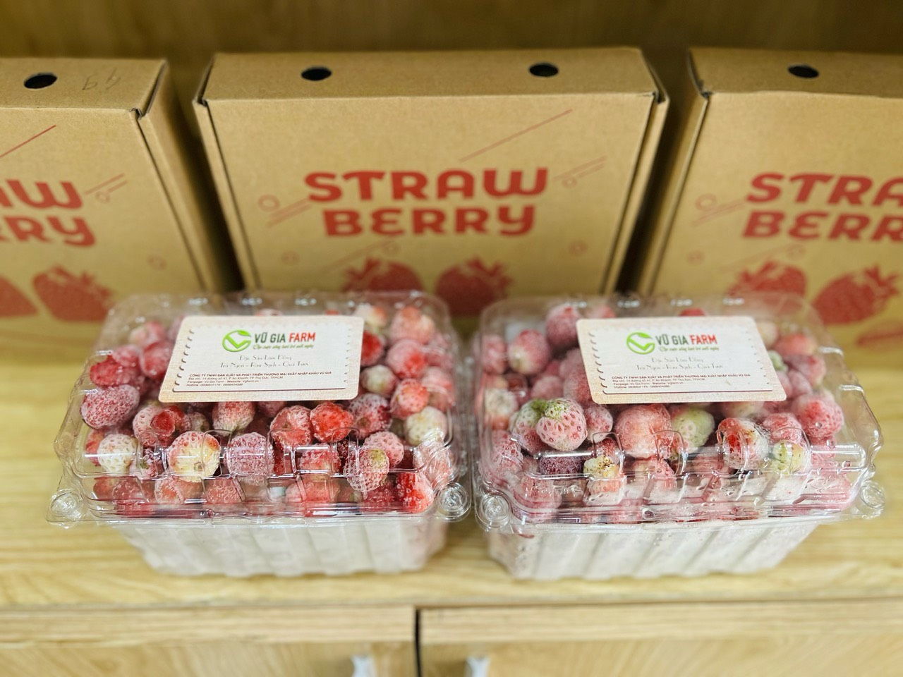 [Hcm] Frozen Japanese Sachi Strawberries - for Making Ice Cream, Cakes, Jams, Smoothies