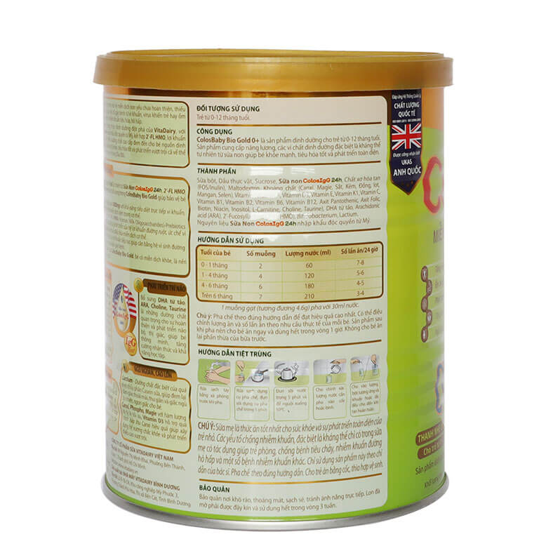 Sữa Colosbaby BIO 0+ 400G (0-12 tháng)