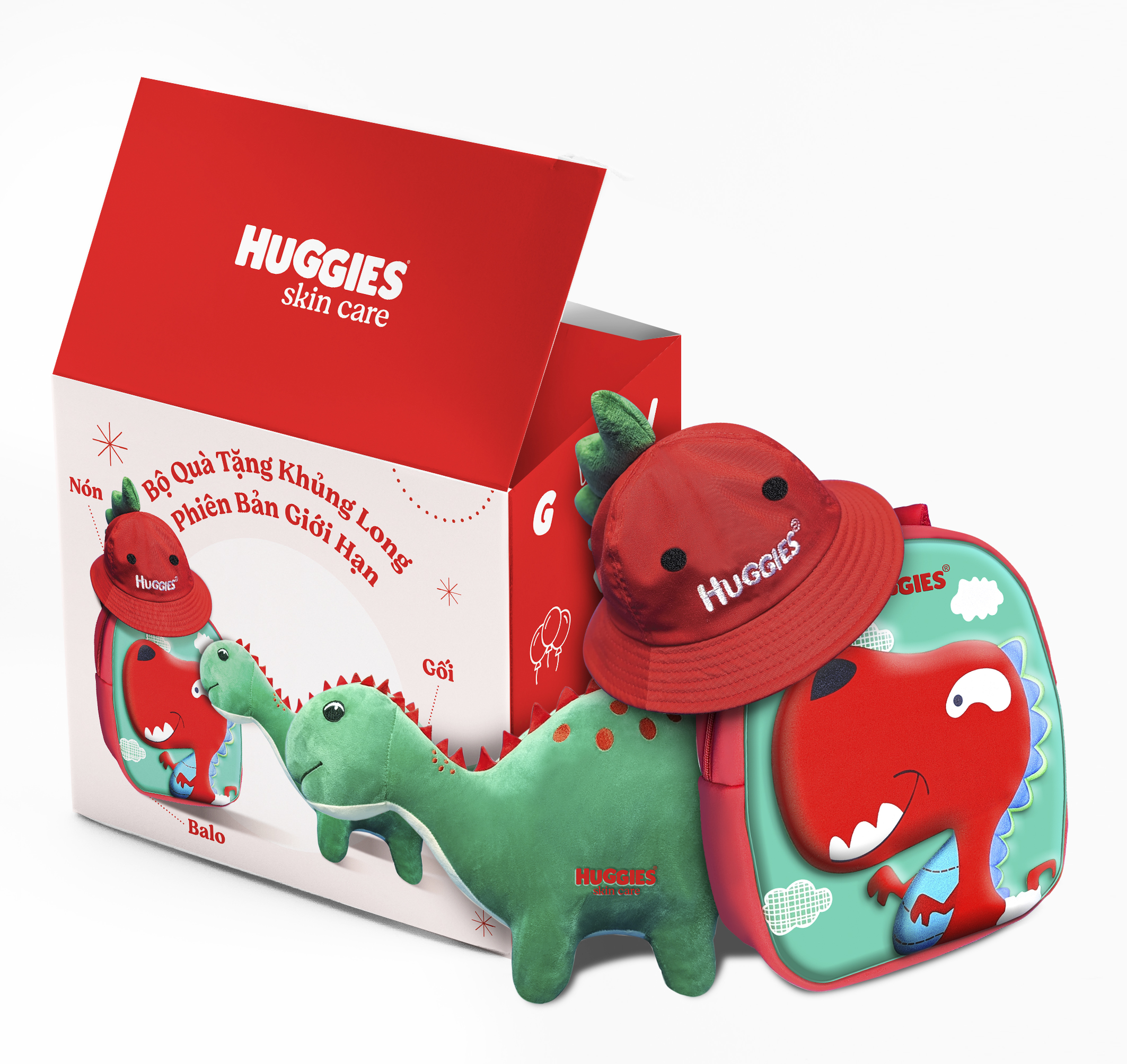 [THANH LÝ] Hộp quà sinh nhật Huggies khủng long