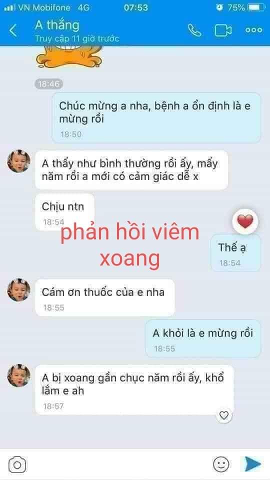 VIÊM XOANG LÂU NĂM MẤY CŨNG KHỎ