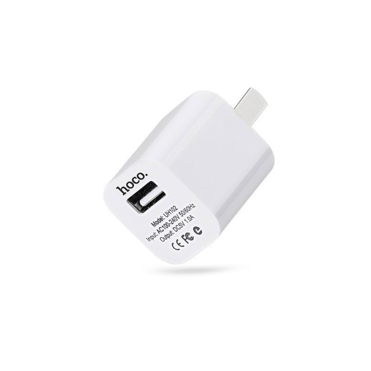 Củ sạc 1A Hoco UH102, cóc sạc dùng cho iPhone, iPad, Android - Chính hãng