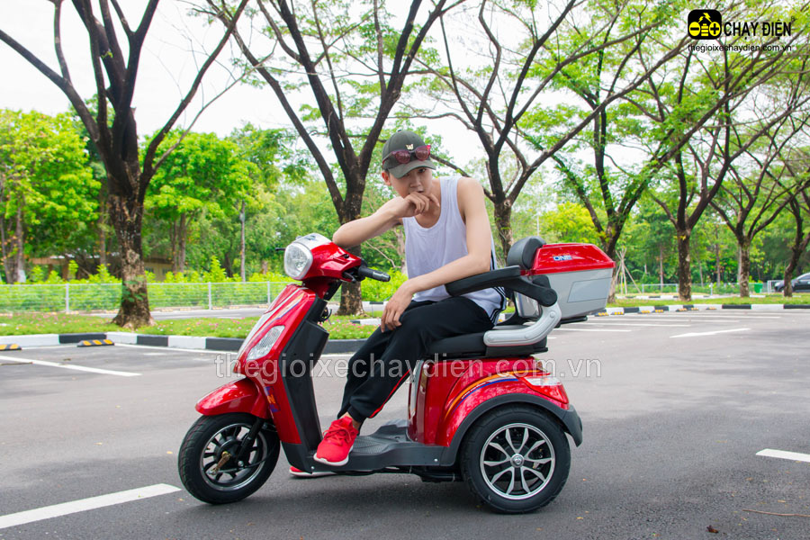 [HCM]XE MÁY ĐIỆN 3 BÁNH CÓ CỐP SAU