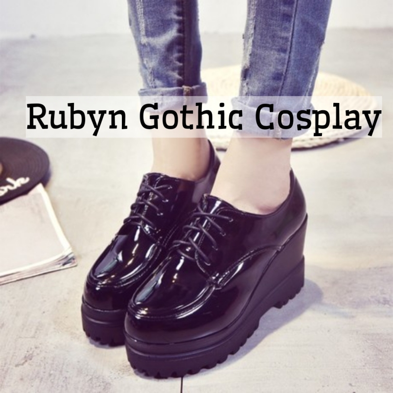 🍁Giày oxford độn đế tăng chiều cao 9cm ( Rubyn Gothic Cosplay Store ) giá rẻ