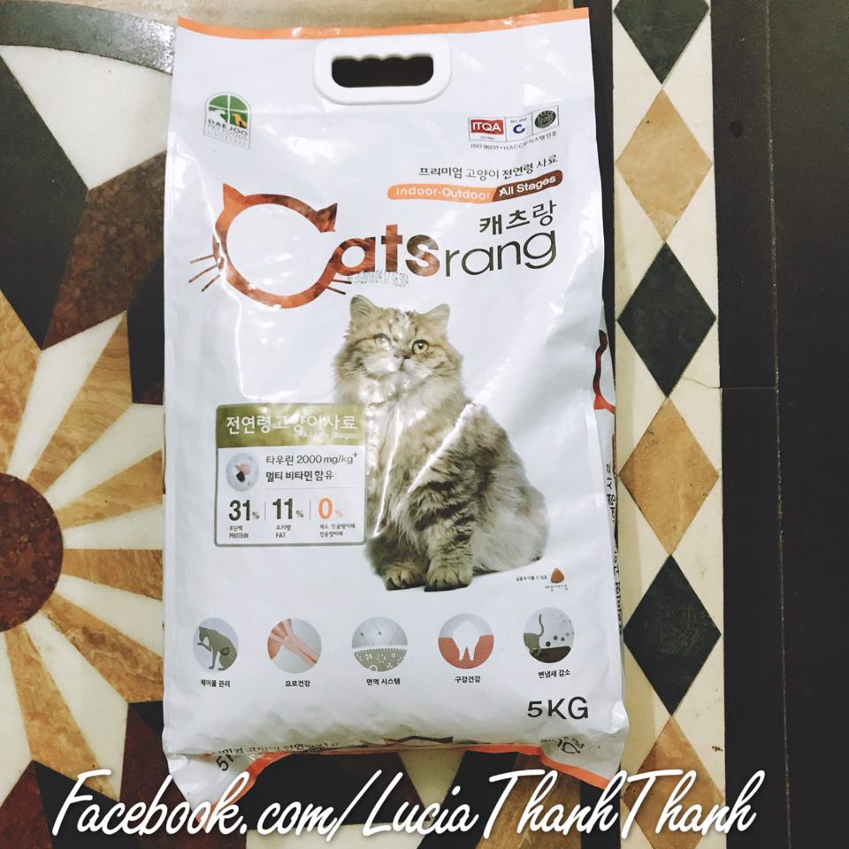 Thức ăn hạt khô cho mèo Catsrang 1kg