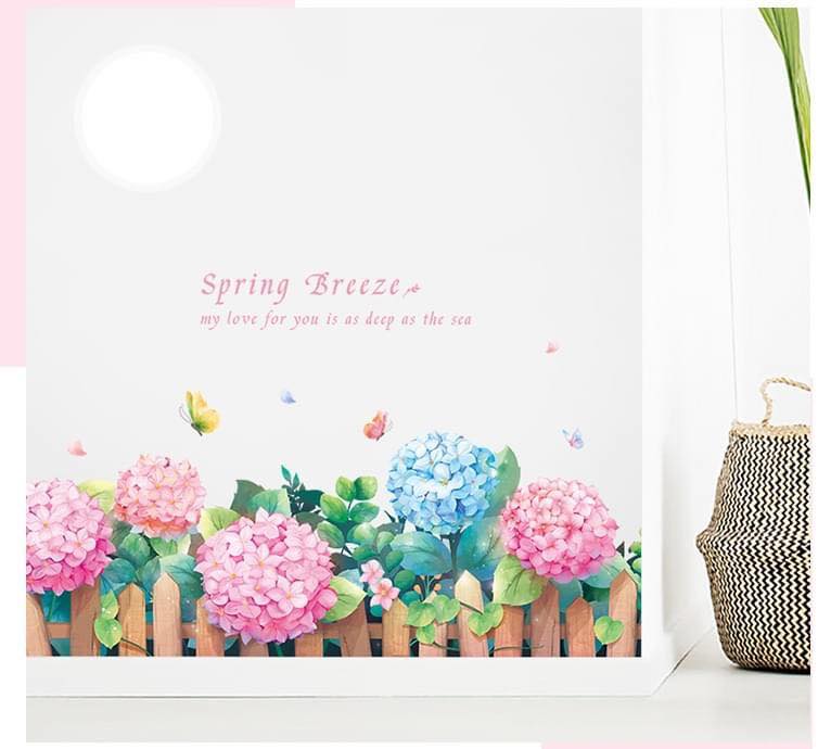 [HCM]DECAL DÁN CHÂN TƯỜNG TÚ CẦU SẮC MÀU