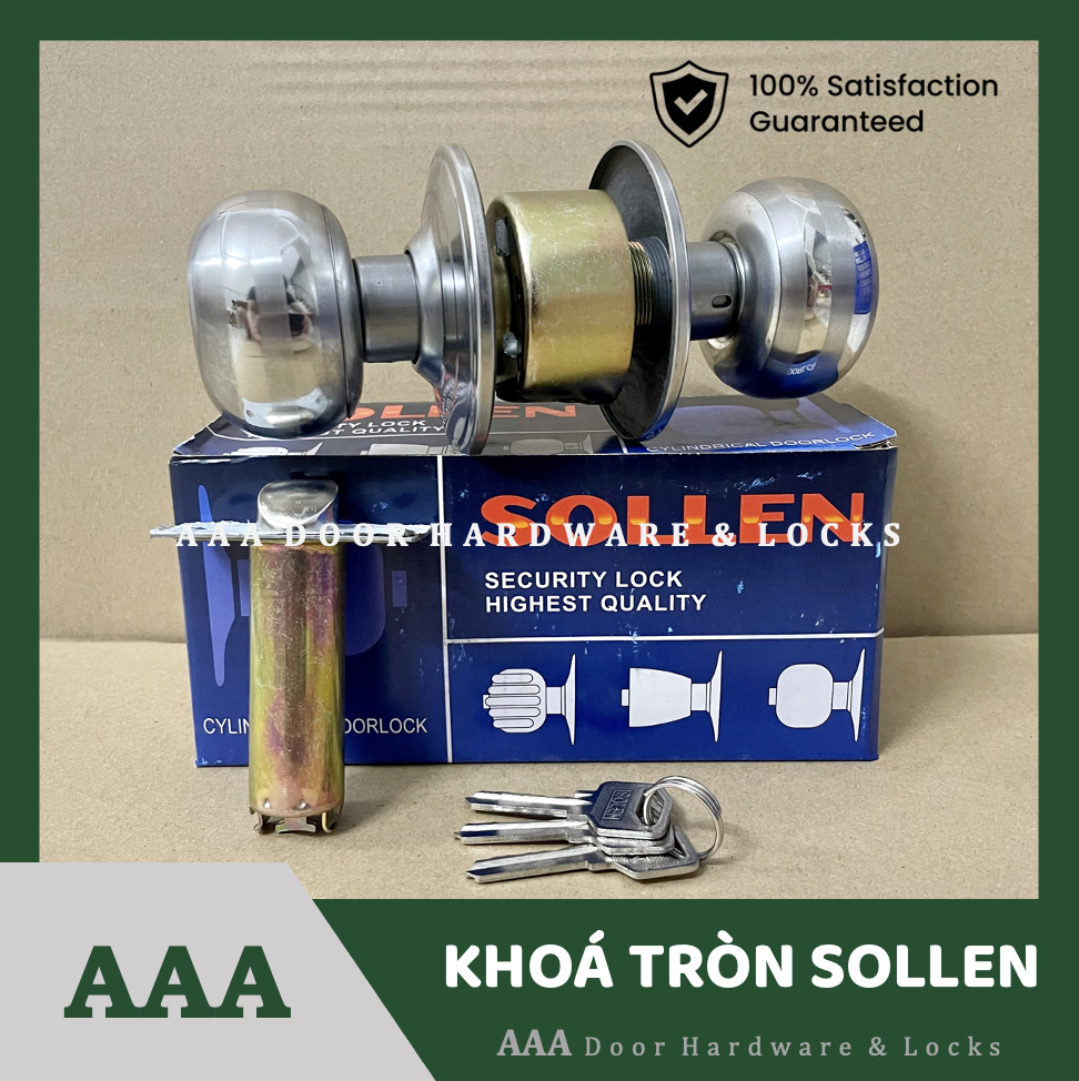 Khoá tay nắm tròn solien - ổ khoá tròn solien loại tốt