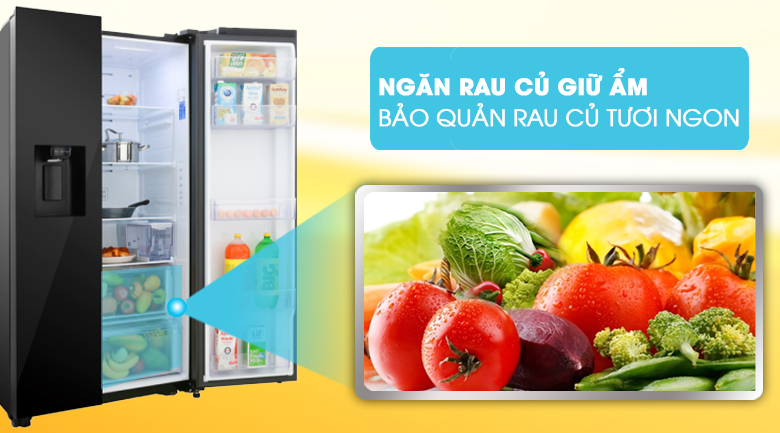 [TRẢ GÓP 0%] Tủ lạnh Samsung side by side RS64R53012C/SV 660L (Giá áp dụng giao tại HN, HCM& các tỉnh liên hệ shop)