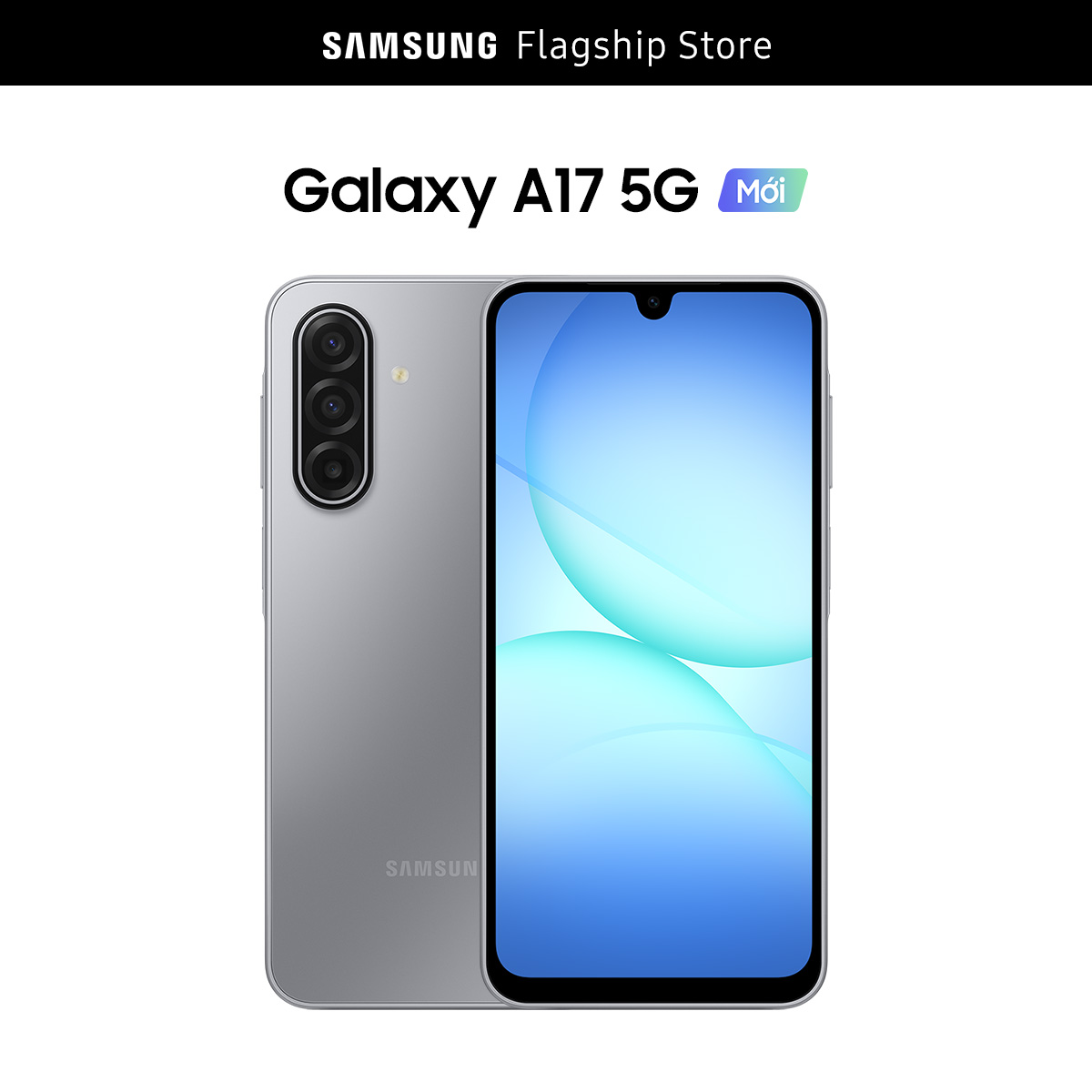 [SIÊU SALE CHÍNH HÃNG 20h 8-11.9] Điện Thoại Samsung Galaxy A17 (8/128GB), Kính Cường Lực Gorilla Victus, Camera 50MP & IOS, AI Gemini