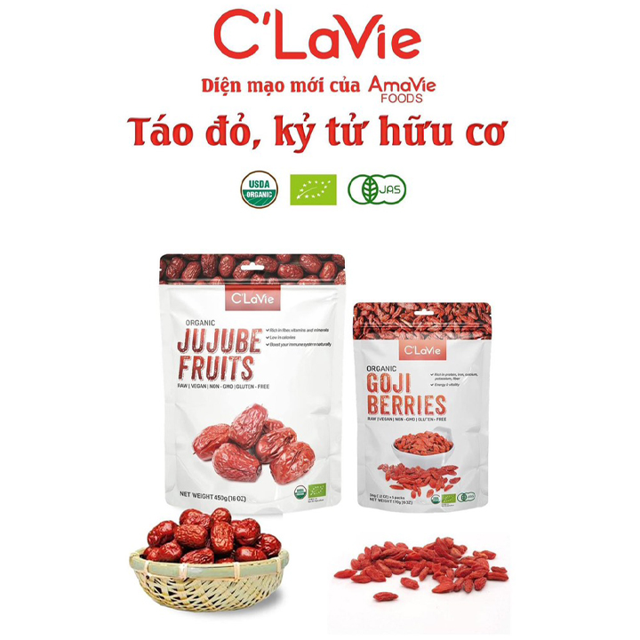 Organic Goji Berries 170Gr - C'Lavie